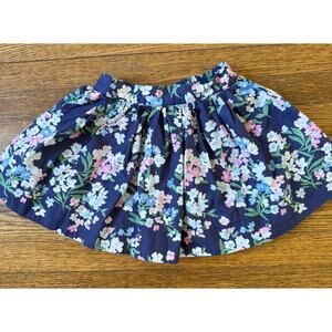 Janie and Jack Girls' Blue Floral Skirt Size 3
